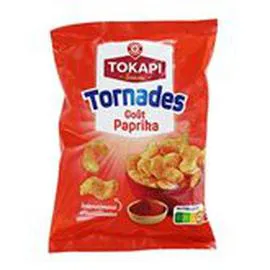 MARQUE REPÈRE, TOKAPI Soufflés Tornades 3D Paprika 85g