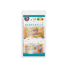 Banderoles joyeux anniversaire (x2)