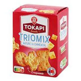 MARQUE REPÈRE, TOKAPI Assortiment crackers Emmental 100g