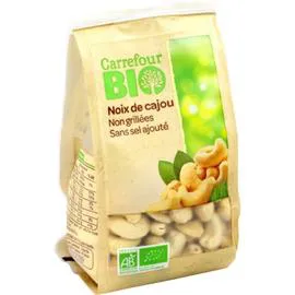 CARREFOUR BIO Noix de cajou non grillées sans sel ajouté 200g