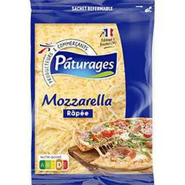 PÂTURAGES Mozzarella râpée 150g