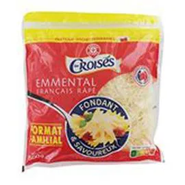 MARQUE REPÈRE, LES CROISÉS Fromage Emmental Râpé zip 29% MG 500g