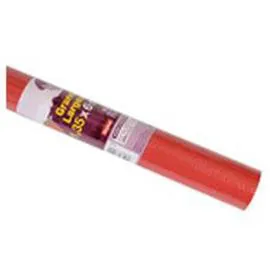 Nappe damassée unie rouge 1,35x5m (l'unité)