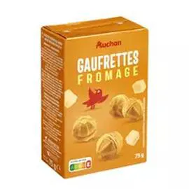 AUCHAN Gaufrettes au fromage 75g