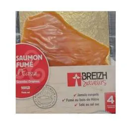  Saumon d ecosse fume 4 tranches 100g