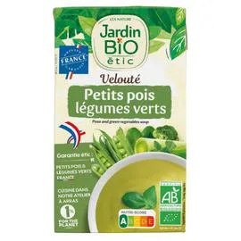 LÉA NATURE, JARDIN BIO ÉTIC Velouté petits pois légumes verts Bio 1l