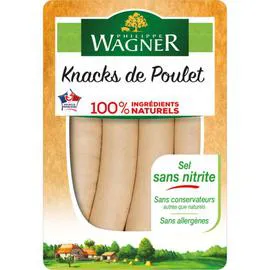 Knacks de poulet fumée x4 (250g)
