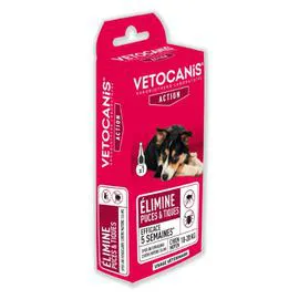 Insectifuge pour chien soin pour les infections par les puces & les tiques (3x1,34ml)