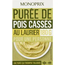 MONOPRIX Purée de pois cassés au laurier 180g