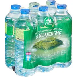 CARREFOUR CLASSIC' Eau de source 6x50cl