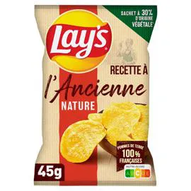 LAY'S Chips à l'ancienne nature 45g