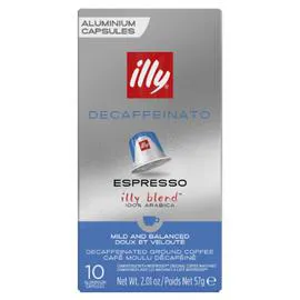 Café capsules Compatibles Nespresso espresso décaféiné (10x5,7g)