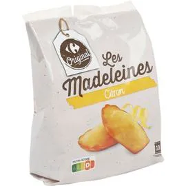 CARREFOUR ORIGINAL Gâteaux madeleines citron 250g