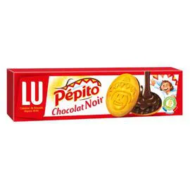 LU, PÉPITO Biscuits nappés au chocolat noir Pepito 192g