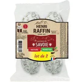 Saucisson sec nature et noisettes (290g)