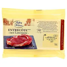 Viande bovine : Entrecôte*** race Limousine (220g)