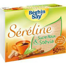 BÉGHIN SAY Séréline - Morceaux sucre roux & Stévia 250g
