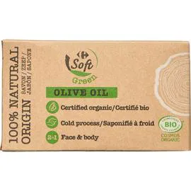 CARREFOUR SOFT GREEN Savon corps à l'huile d'olive Bio 100g