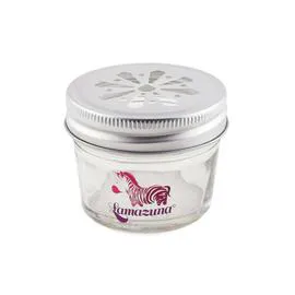 Pot de rangement en verre pour cosmétiques solides (l'unité)