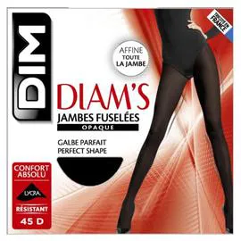 Collant Diam's opaque Jambes fuselées noir - Taille 3 (l'unité)