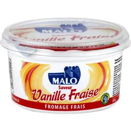 Fromage frais saveur vanille fraise (500g)