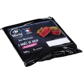 CARREFOUR LE MARCHÉ Pavés de boeuf à l'échalote 2x120g