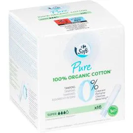 CARREFOUR SOFT Tampons Pure Super avec applicateur x16
