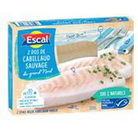Dos de Cabillaud MSC x2 (200g)