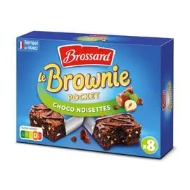 Mini brownie Chocolat/noisette x8 (240g)