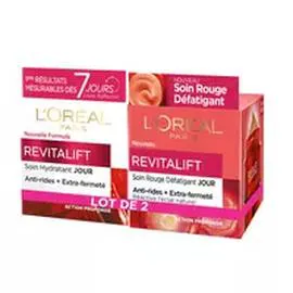 L'ORÉAL PARIS Revitalift soin hydratant jour + soin rouge défatiguant 100ml