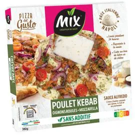 Pizza poulet kebab (380g)