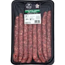 Chipolatas longues aux herbes (640g)