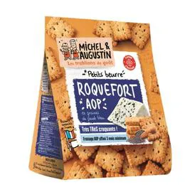 MICHEL & AUGUSTIN Petit beurre Roquefort graine pavot 100g