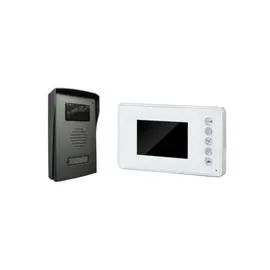 Visiophone 4 fils écran couleur 3,5" ultra-plat blanc (l'unité)