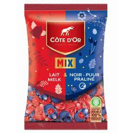 Petits Oeufs chocolat au lait et chocolat noir pralinés (350g)