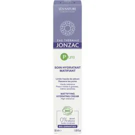 LÉA NATURE, JONZAC Pure Crème Purifiante Matifante Bio Peaux Mixtes à Grasses 50ml
