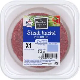 Steak haché pur boeuf 5% MG (125g)