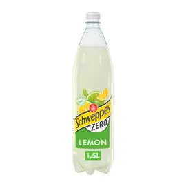 SCHWEPPES Soda zero saveur citron 1,5l