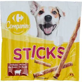 Récompense pour chien Sticks à l'agneau (5x10g)