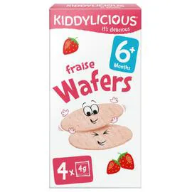 Gaufrettes à la fraise dès 6 mois (16g)