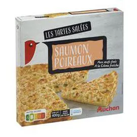 Tarte au saumon et poireaux (400g)