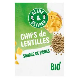 ALINE & OLIVIER Chips de lentilles Bio 65g