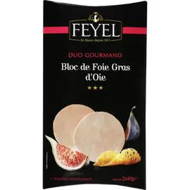 Bloc de foie gras d'oie (2x40g)