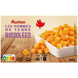AUCHAN Pommes de terre rissolées dorées et croustillantes 450g