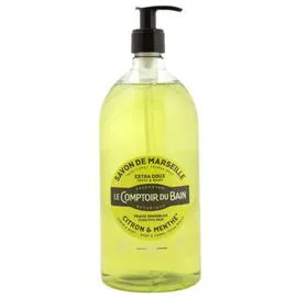 Savon Liquide Corps et Mains Extra Doux Citron & Menthe Peaux Sensibles (1l)