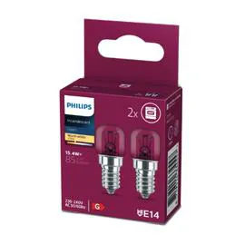 PHILIPS Ampoule Incandescent E14 Tube four Blanc-chaud 230-240V 15.4W X2 x2