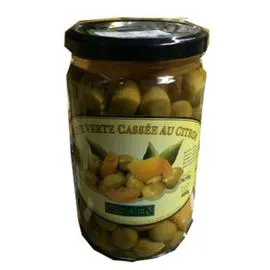 YARDEN Olive verte cassée au citron 400g