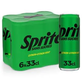 Soda sans sucres citron - citron vert (6x33cl)