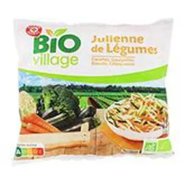 MARQUE REPÈRE, BIO VILLAGE Julienne de légumes Bio 600g
