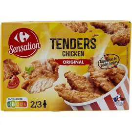 Aiguillettes de poulet panées (380g)